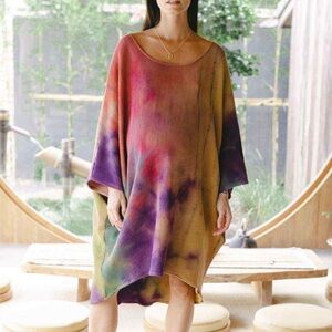 Myrah Penaloza Rainbeau Waffle Cotton Butterfly Tunic